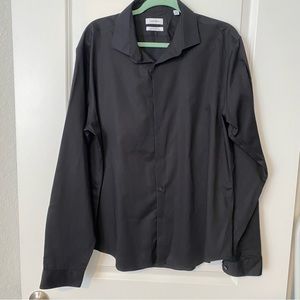 Calvin Klein Black Button-Up